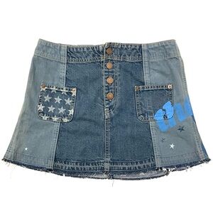 Hysteric Glamour Super Hys Vintage Denim Mini Skirt XS